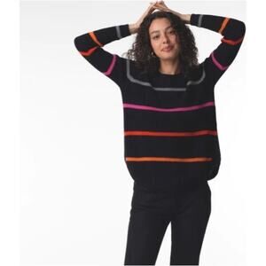 Zaket & Plover black striped sweater